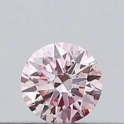 0.10ct Round Lab Grown Diamond (Colour Fancy Intense Pink, Clarity VS1, Cut ID, IGI Certified)