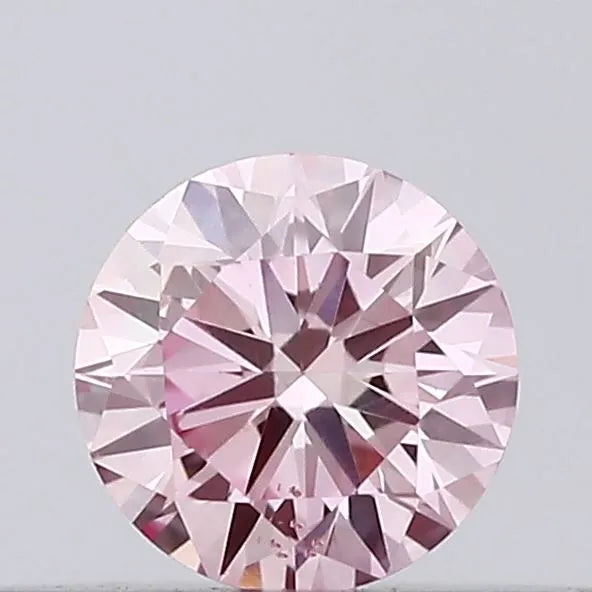 0.14ct Round Lab Grown Diamond (Colour Fancy Intense Pink, Clarity VS2, Cut ID, IGI Certified)