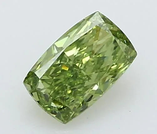 0.25ct Cushion modified Lab Grown Diamond (Colour Fancy Vivid Green, Clarity VS1, IGI Certified)