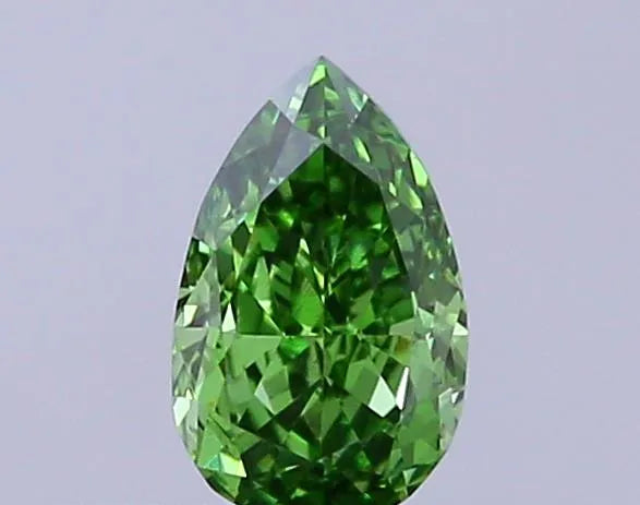 0.28ct Pear Lab Grown Diamond (Colour Fancy Vivid Green, Clarity VS1, IGI Certified)