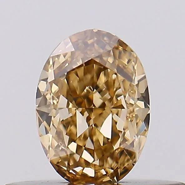 0.32ct Oval Lab Grown Diamond (Colour Fancy Brown, Clarity VS2, IGI Certified)
