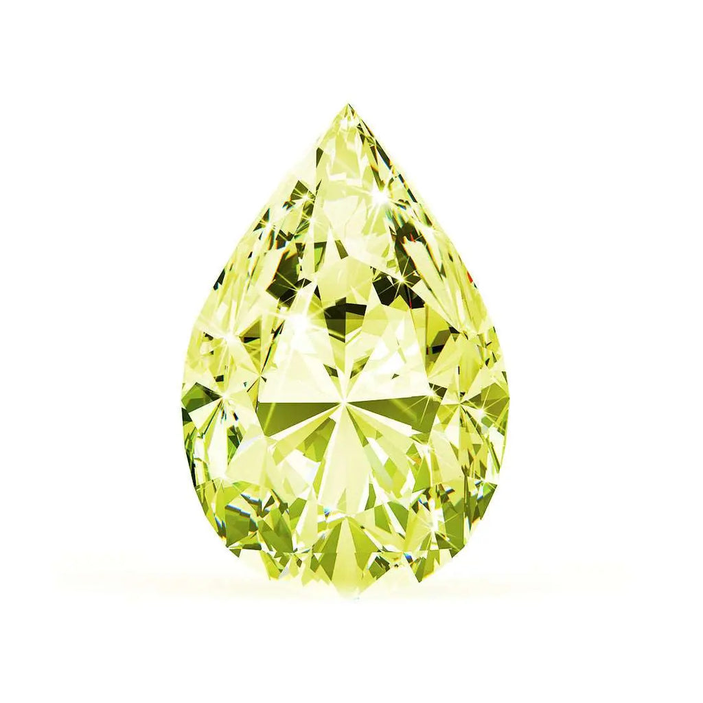 0.45 Ct. Yellow Pear Lab-Grown CVD Diamond Labgems