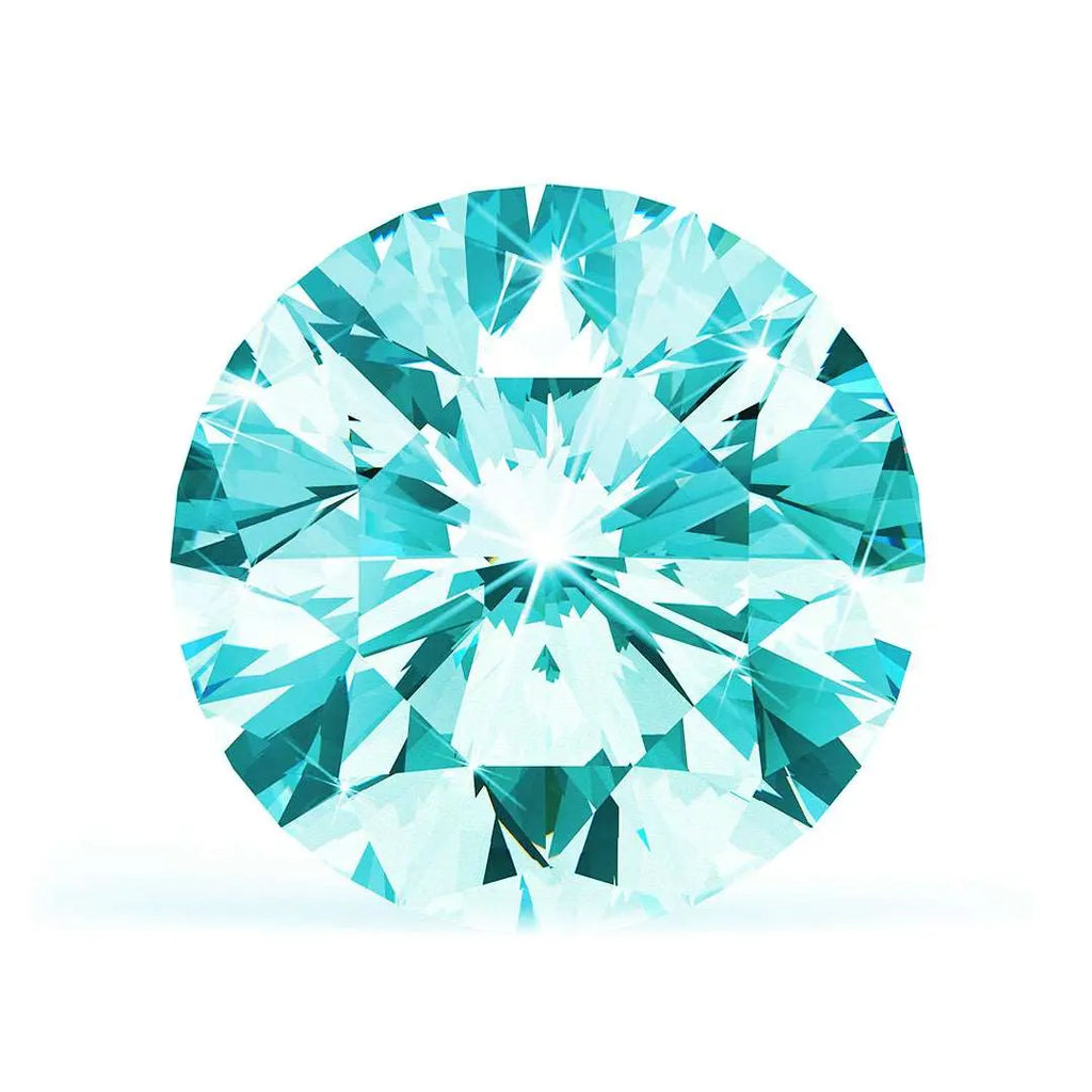 0.55 Ct. Blue Round Brilliant Lab-Grown CVD Diamond Labgems