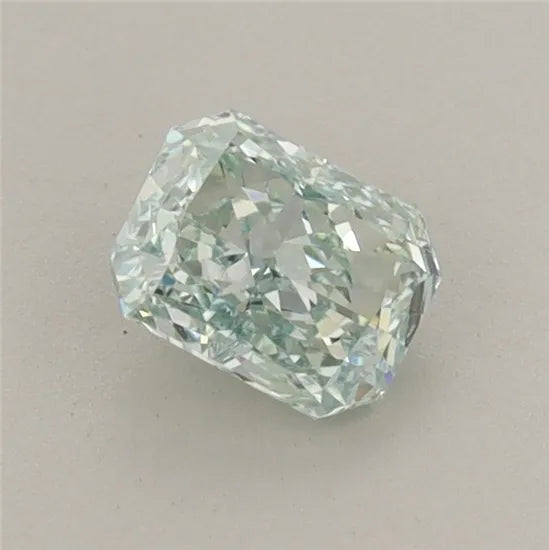 0.62ct Radiant Lab Grown Diamond (Colour Fancy Intense Blueish Green, Clarity VS1, IGI Certified)