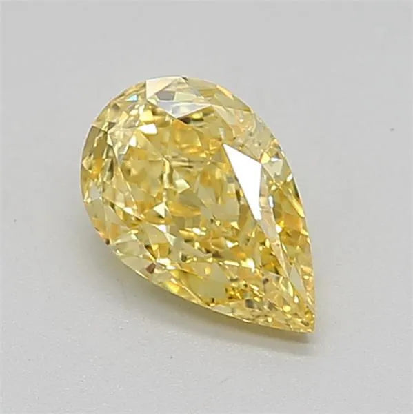 1.23ct Pear Lab Grown Diamond (Colour Fancy Vivid Yellow, Clarity VVS1, IGI Certified) Labgems