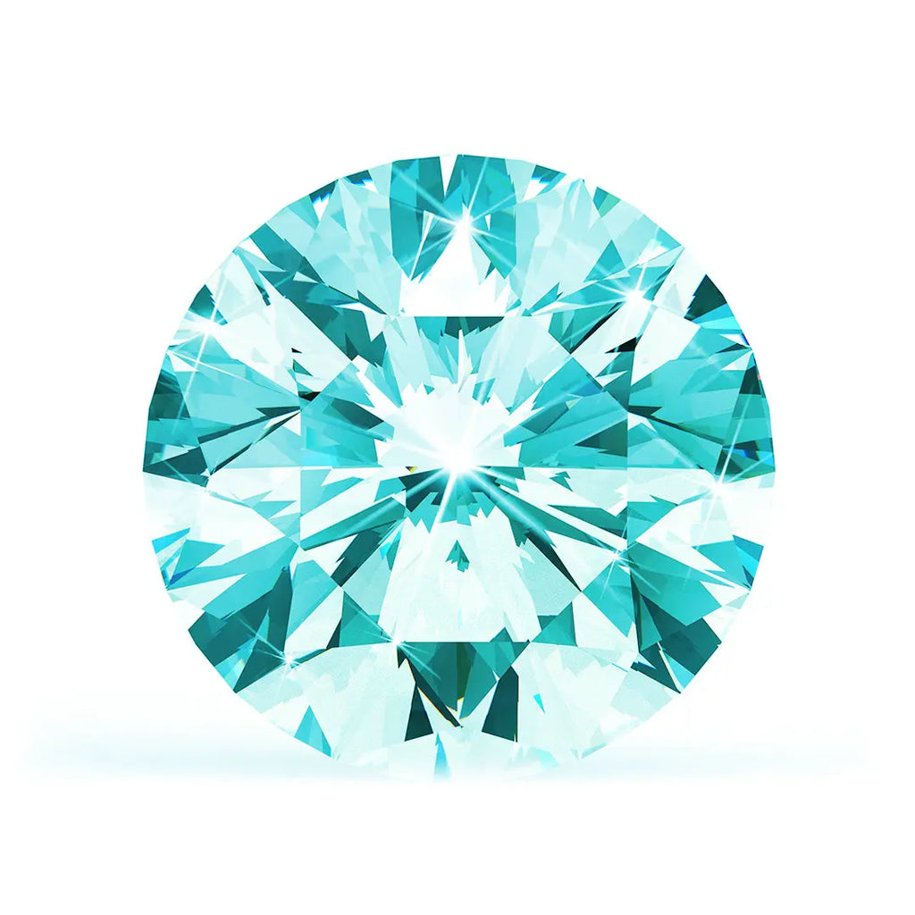 1.00 Ct. Blue Round Brilliant Lab-Grown CVD Diamond Labgems