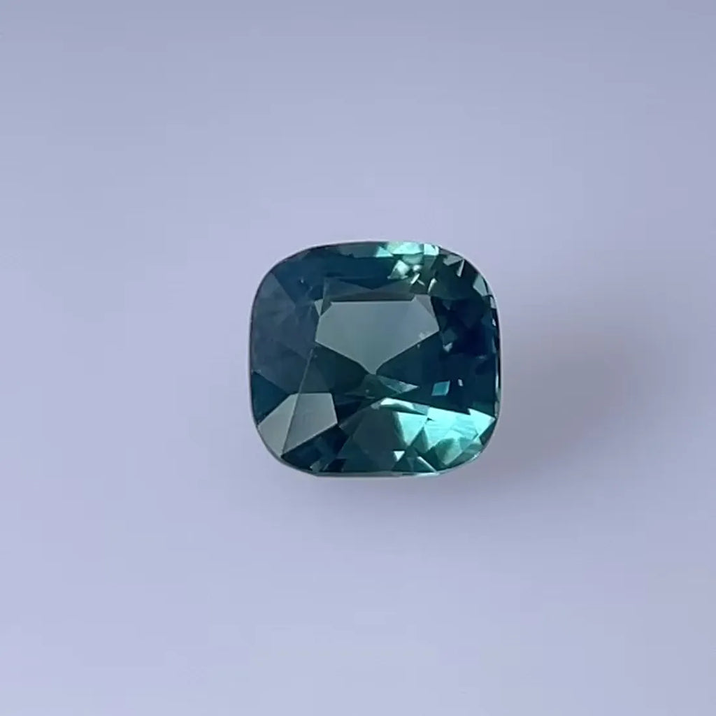1.17ct Cushion Natural Sapphire (Colour Teal, Clarity Eye Clean, Cut Faceted)