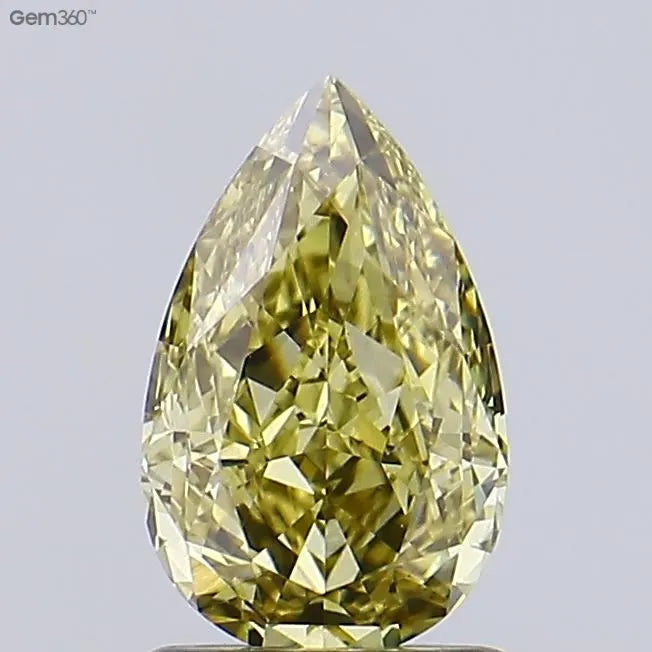 1.18ct Pear Lab Grown Diamond (Colour Fancy Brownish Yellow, Clarity VS1, IGI Certified)