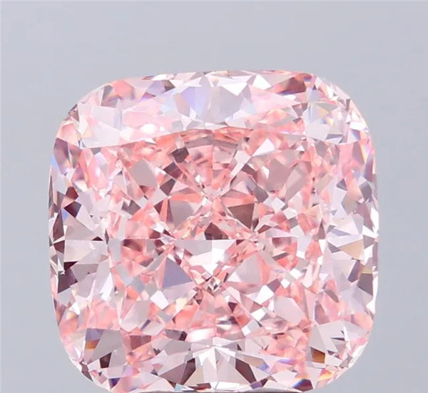 10.06ct Cushion modified Lab Grown Diamond (Colour Fancy Intense Pink, Clarity VS1, IGI Certified)