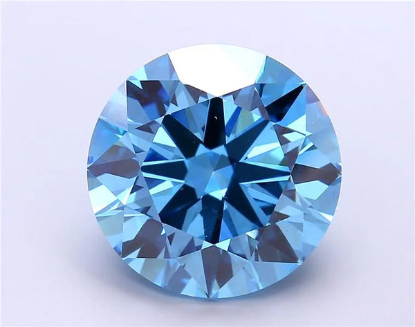 11.53ct Round Lab Grown Diamond (Colour Fancy Vivid Blue, Clarity VS1, Cut ID, IGI Certified)
