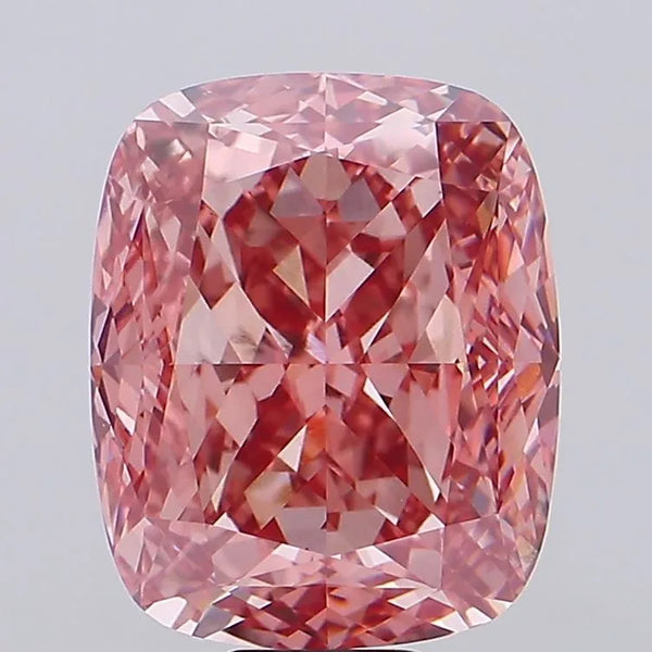 18.06ct Cushion modified Lab Grown Diamond (Colour Fancy Vivid Pink, Clarity VS2, IGI Certified)