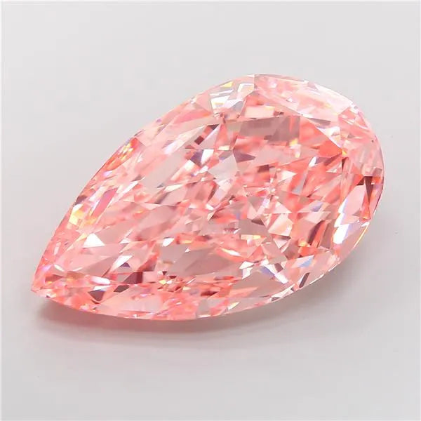 18.09ct Pear Lab Grown Diamond (Colour Fancy Vivid Pink, Clarity VS1, IGI Certified)