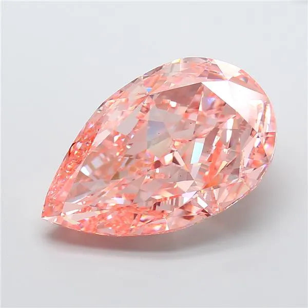 18.10ct Pear Lab Grown Diamond (Colour Fancy Vivid Pink, Clarity VS1, IGI Certified)