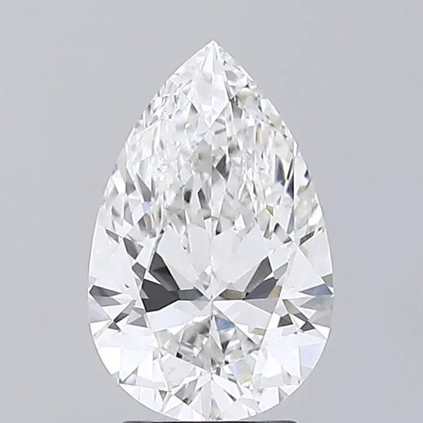2.58ct Pear Lab Grown Diamond (Colour G, Clarity VVS2, IGI Certified)