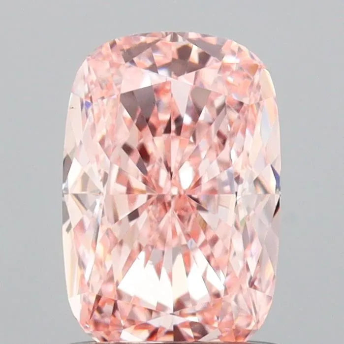 1.01ct Cushion modified Lab Grown Diamond (Colour Fancy Intense Pink, Clarity VS1, IGI Certified) Labgems
