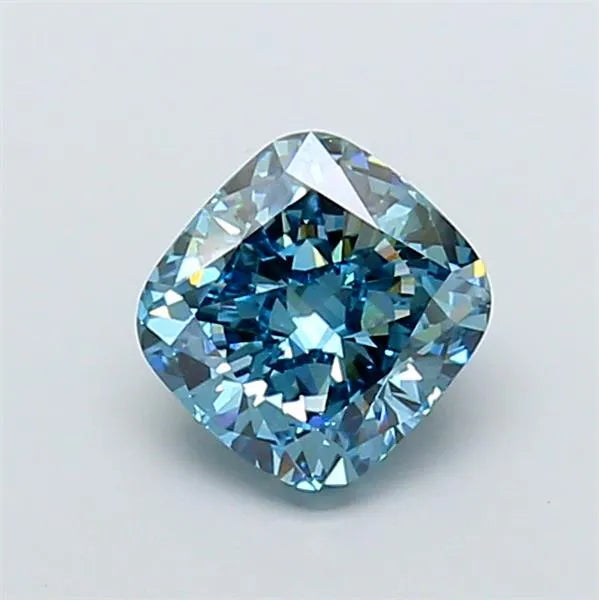 3.03ct Cushion modified Lab Grown Diamond (Colour Fancy Vivid Blue, Clarity VS2, IGI Certified)