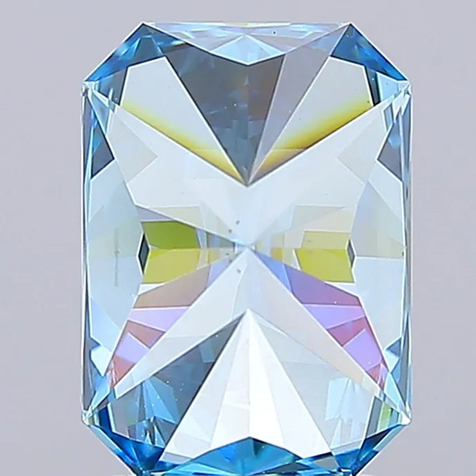 3.05ct Radiant Lab Grown Diamond (Colour Fancy Vivid Blue, Clarity VS1, IGI Certified)