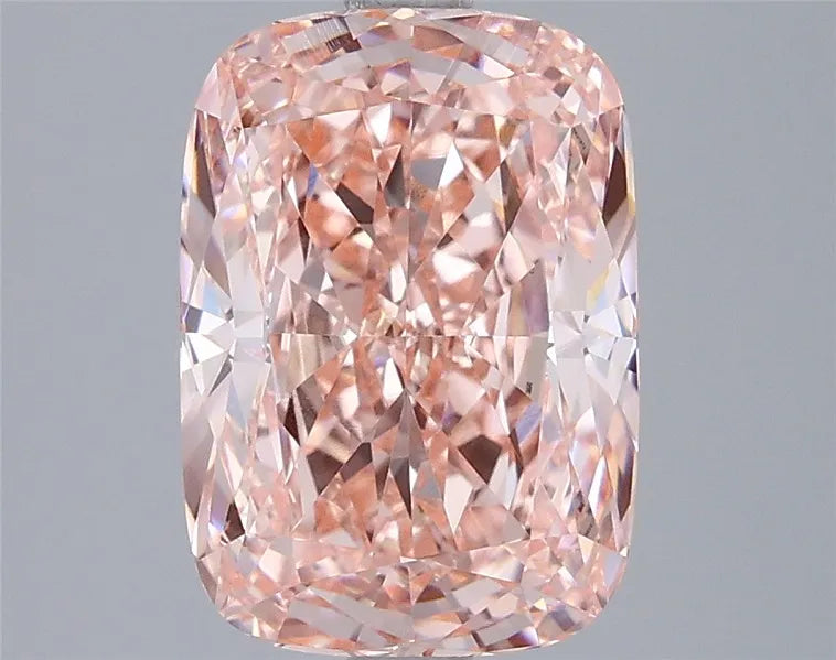 3.25ct Cushion modified Lab Grown Diamond (Colour Fancy Vivid Pink, Clarity VVS1, IGI Certified)