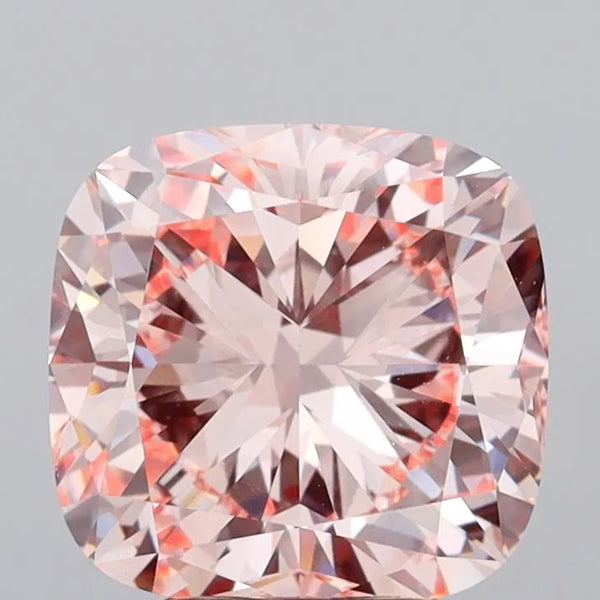 5.02ct Cushion modified Lab Grown Diamond (Colour Fancy Pink, Clarity VVS2, IGI Certified)