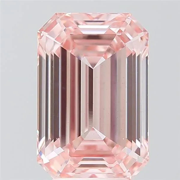 5.03ct Emerald Lab Grown Diamond (Colour Fancy Intense Pink, Clarity VS1, IGI Certified)