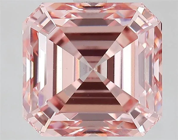 0.92 Ct. Asscher FANCY VIVID PINK VS2 - IGI Certified LabGems