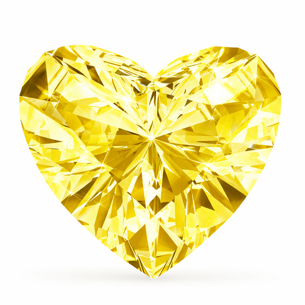 5.01 Ct. Heart FANCY VIVID YELLOW VS1 - IGI Certified LabGems