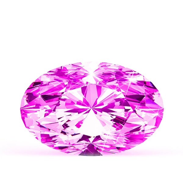 3.53 Ct. Oval FANCY VIVID PINK VVS2 - IGI Certified LabGems