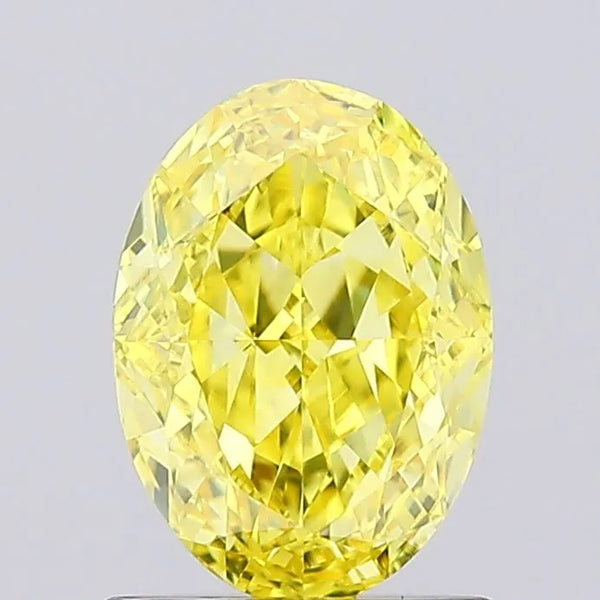 1.51 Ct. Oval FANCY YELLOW VS2 - IGI Certified LabGems