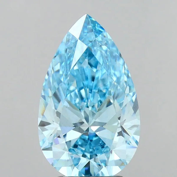 2.60 Ct. Pear FANCY VIVID BLUE VS2 - IGI Certified LabGems