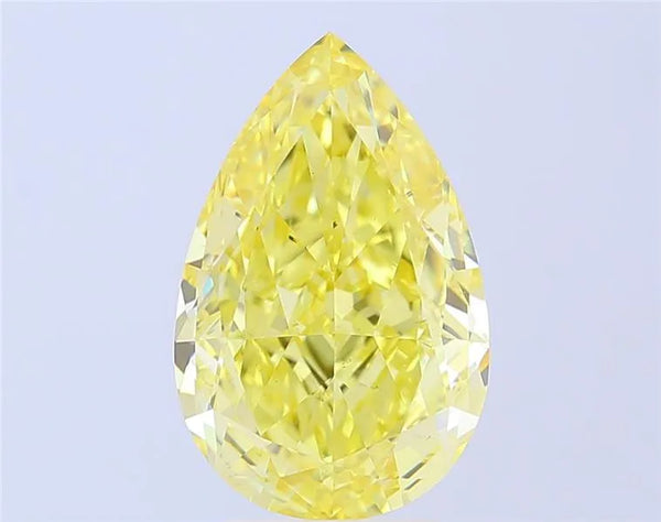 3.23 Ct. Pear FANCY VIVID YELLOW VVS2 - IGI Certified LabGems