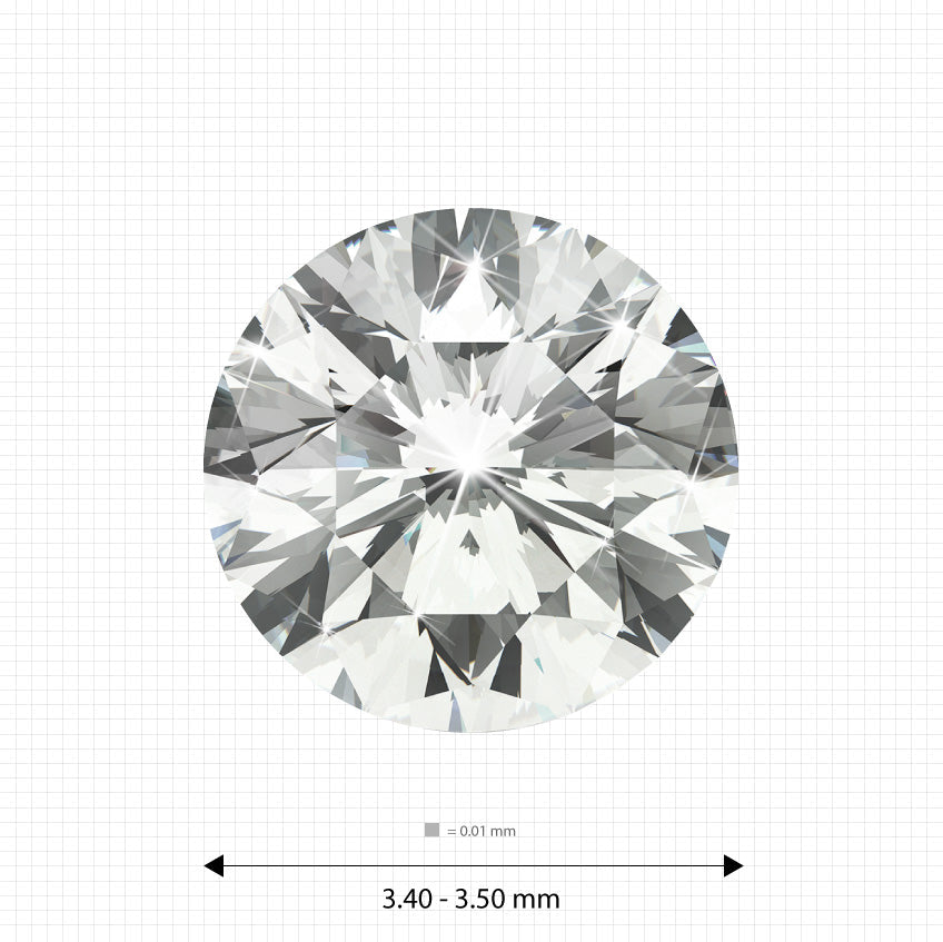 White Round Brilliant Lab-Grown CVD Diamond Labgems