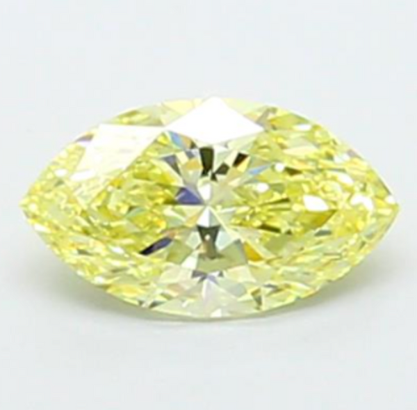 1.53 Ct. Marquise FANCY INTENSE YELLOW VS1 - IGI Certified LabGems