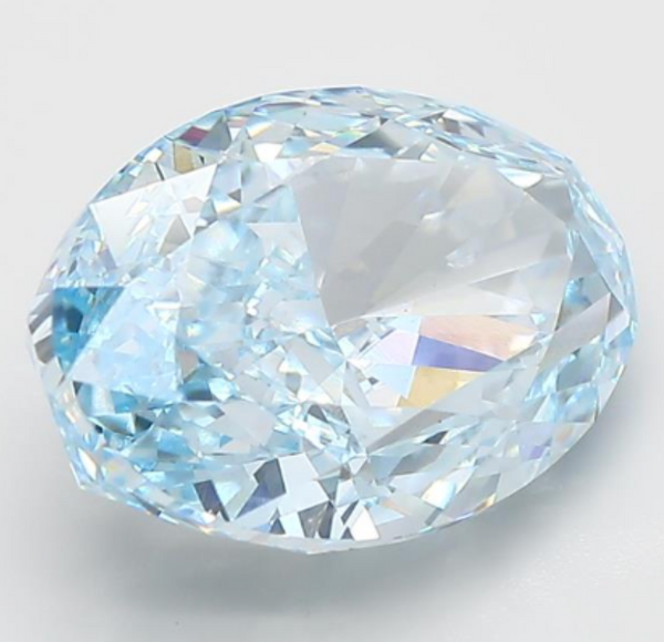 1.70 Ct. Oval FANCY VIVID BLUE VS1 - IGI Certified LabGems