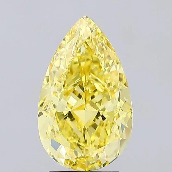 1.28 Ct. Pear FANCY VIVID YELLOW VVS2 - IGI Certified LabGems