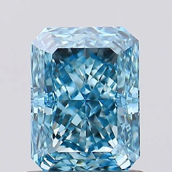 0.93 Ct. Radiant FANCY VIVID BLUE VS1 - IGI Certified LabGems