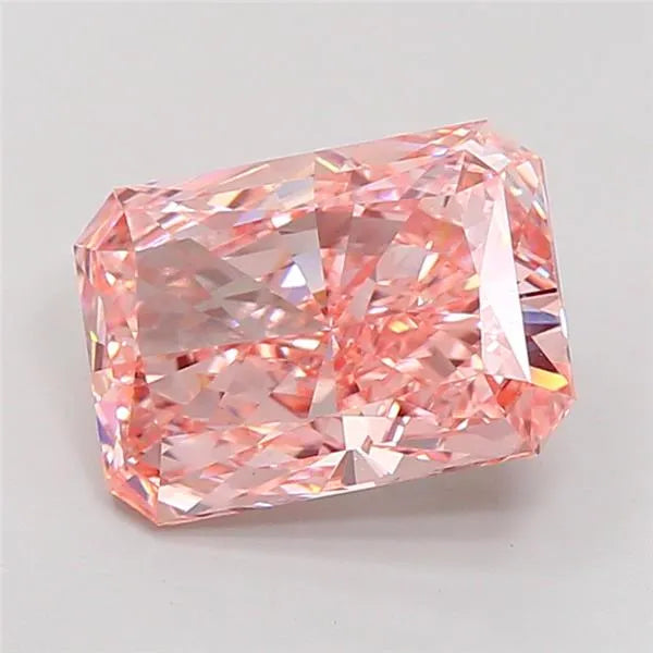 3.08 Ct. Radiant FANCY VIVID PINK VVS2 - IGI Certified LabGems