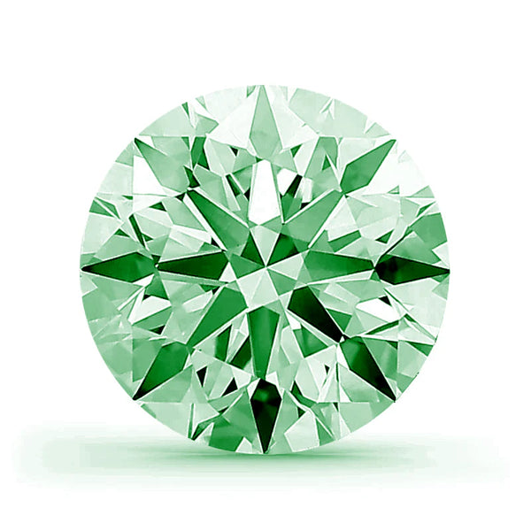 1.50 Ct. Round FANCY VIVID GREEN VS1 - IGI Certified LabGems