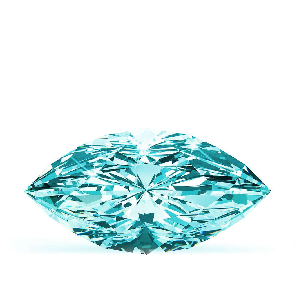 0.55 Ct. Blue Marquise Lab-Grown CVD Diamond