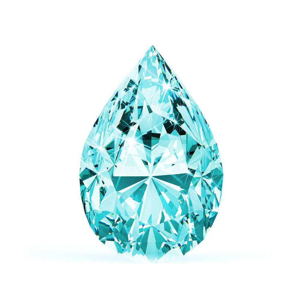 0.55 Ct. Blue Pear Lab-Grown CVD Diamond