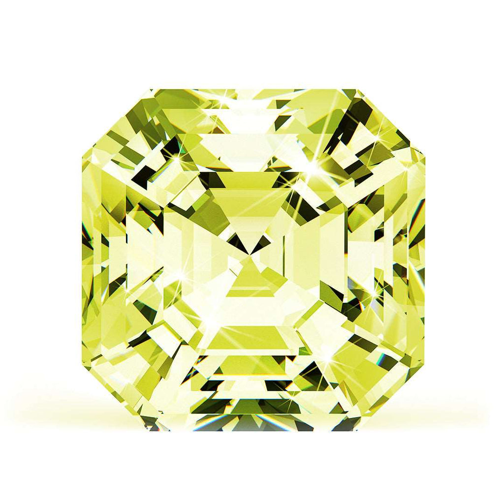 0.80 Ct. Yellow Asscher Lab-Grown CVD Diamond
