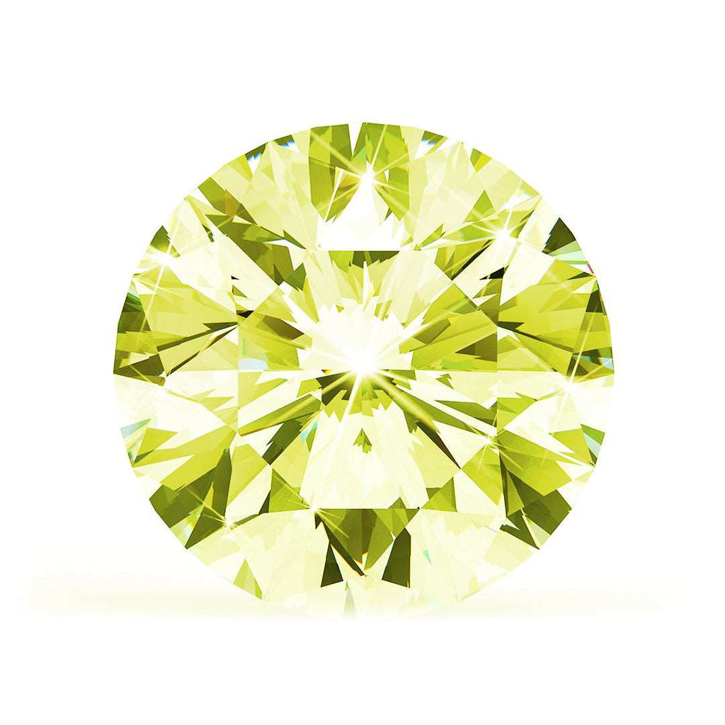 0.55 Ct. Yellow Round Brilliant Lab-Grown CVD Diamond