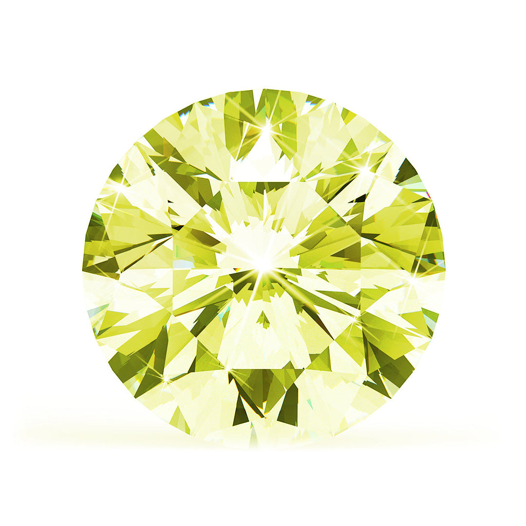 3.00 Ct. Yellow Round Brilliant Lab-Grown CVD Diamond